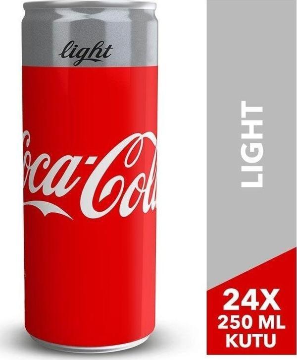 Coca-Cola Light Cola 250 Ml 24'Lü Paket - Image 1
