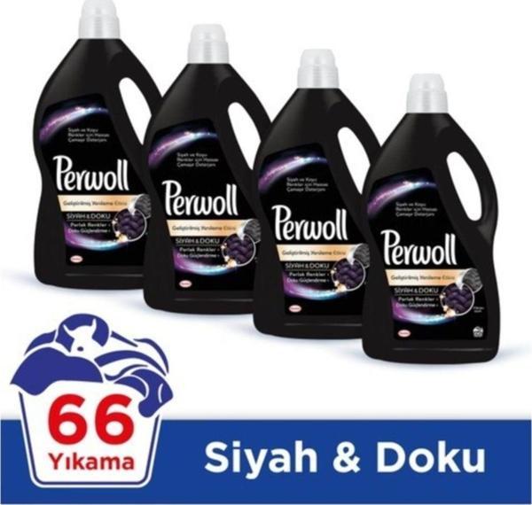 Perwoll Sıvı Çamaşır Deterjanı Siyah 4 Lt X 4 Adet - Image 1