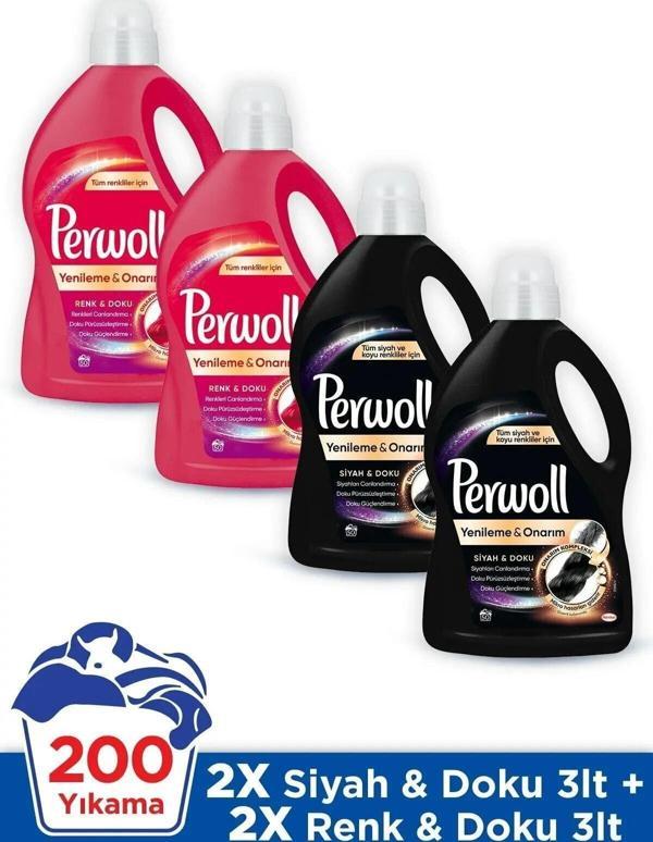 Perwoll Sıvı Deterjan 3 Lt - 4'Lü Set - Image 1