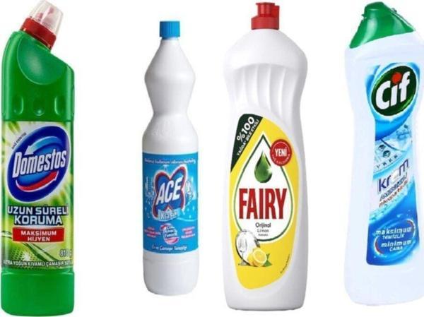 Domestos 750 Ml+ Ace 1 Lt + Fairy 650 Ml + Cif Krem 500 Ml - Image 1