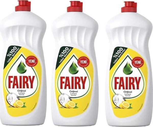 Fairy Sıvı Bulaşık Deterjanı Limon 1350 Ml X 3 Adet - Image 1
