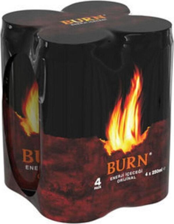 Burn Enerji Içeceği Orjinal 4'Lü250 Ml - Image 1