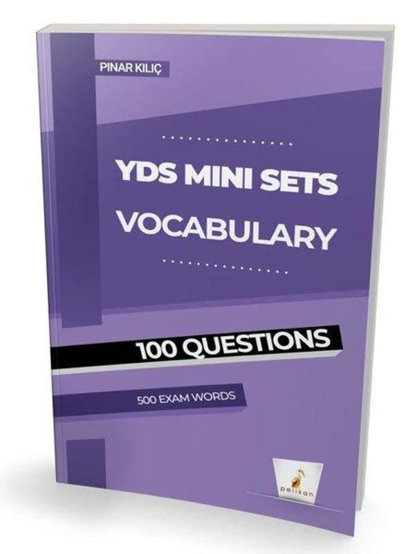 YDS İngilizce Mini Sets Vocabulary - 100 Question s -500 Exam Words - Pelikan Yayınları - Image 1