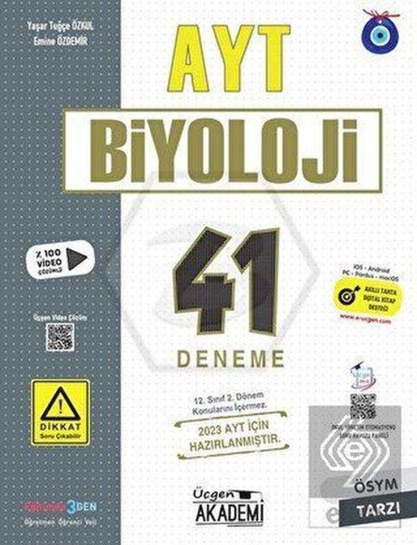 AYT 1.Dönem Biyoloji 41 Deneme - Üçgen Akademi - Image 1
