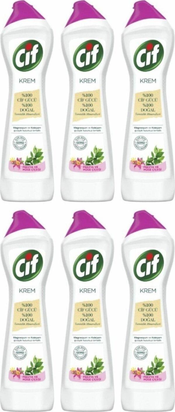 Cif Krem Temizleyici Müge Çiçeği Ve Frezya 500 Ml 6 Adet - Image 1