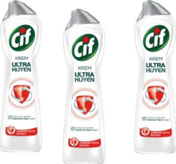 Cif Krem Ultra Hijyen 450 Ml  3 Adet - Image 1