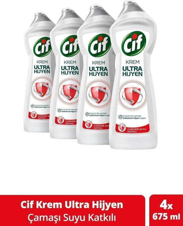 Cif Krem Ultra Hijyen 675 Ml X 4 Adet - Image 1