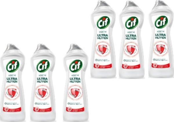Cif Krem Ultra Hijyen Çamaşır Suyu Katkılı 675Ml 6 Adet - Image 1