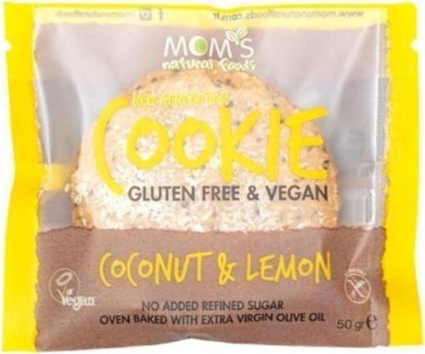 Mom's Natural Foods Mom'S Glutensiz Cookie Coconut & Lemon 50 G - Image 1
