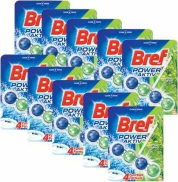 Bref Power Aktiv Çam Tazeliği Wc Klozet Blok 10 Adet - Image 1
