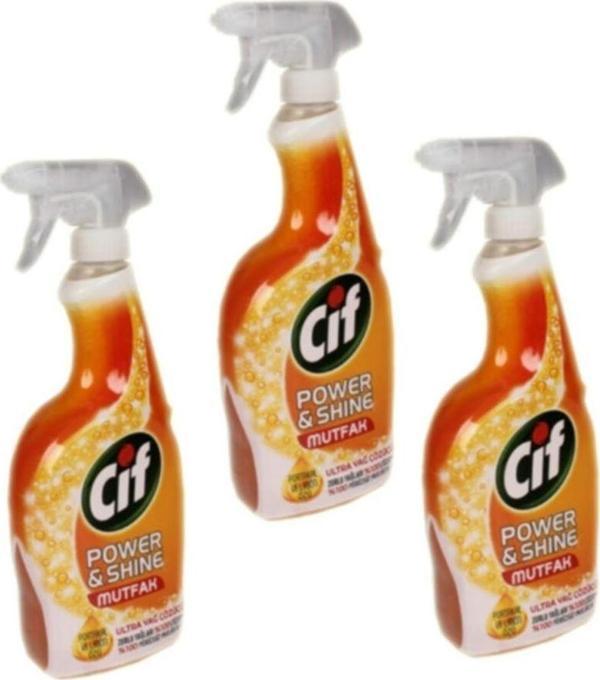 Cif Power&Shine Ultra Yağ Çözücü Mutfak Sprey 750Ml - Image 1