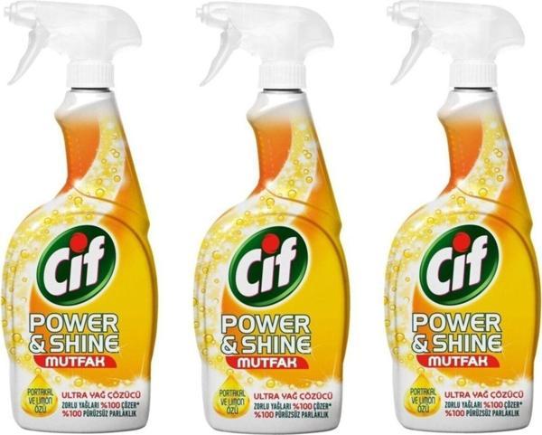 Cif Sprey Power&Shine Mutfak 750 Ml 3 Adet - Image 1
