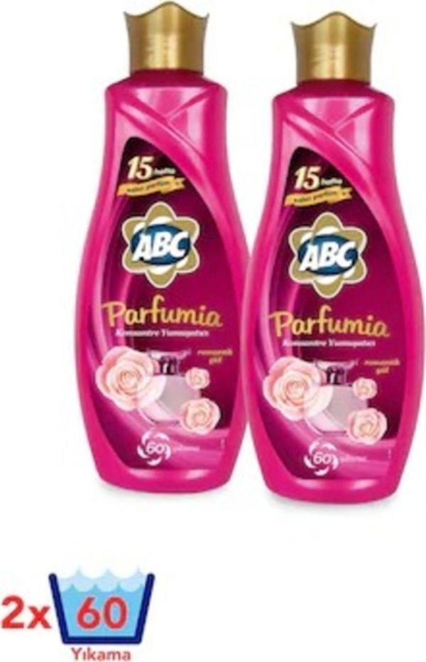 ABC Parfumia Sıvı Konsantre Çamaşır Yumuşatıcısı 1440 Ml X 2 Adet Romantik Gül - Image 1