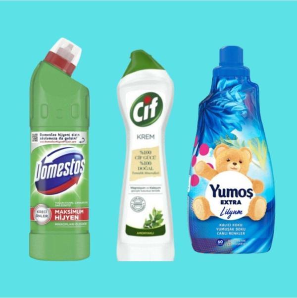 Domestos Yumoş Extra Lilyum - Dağ Esintisi - Cif Krem Amonyaklı - Image 1