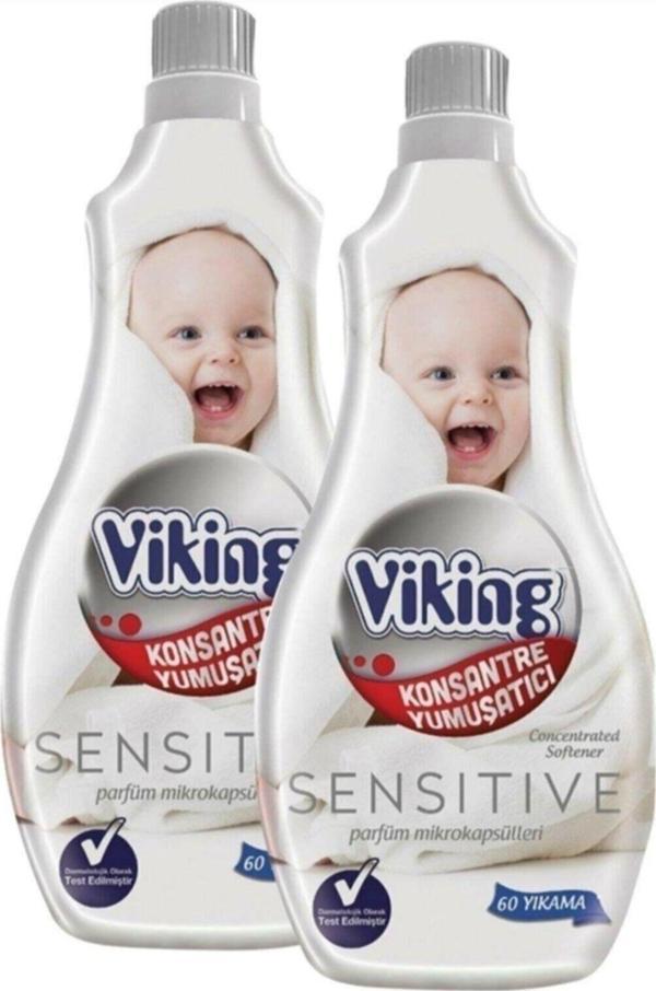 Viking Konsantre Sensitive Çamaşır Yumuşatıcı 1440 Ml X2 Adet - Image 1