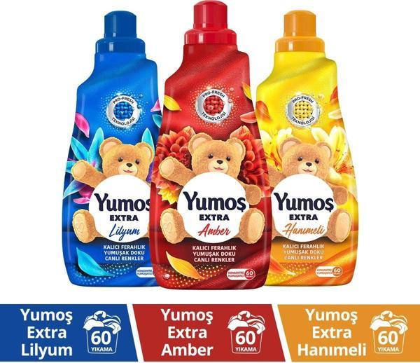 Yumoş Amber 1Adet Lilyum 1Adet Hanımeli 1Adet 1440 Ml ’Un En Sevdiğiniz Kokuları - Image 1