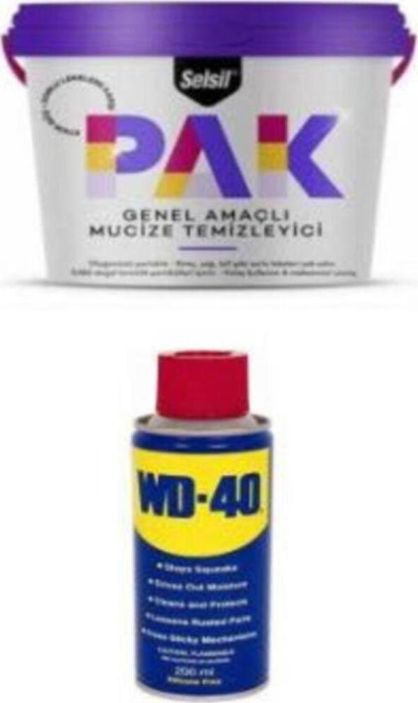 Selsil Pak Çok Amaçlı Genel Temizleyici + Wd-40 Yağlayıcı Ve Pas Sökücü Sprey - Image 1