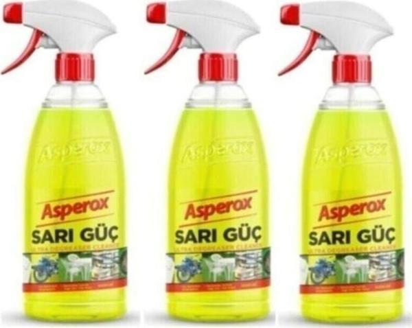 ASPEROX Sarı Güç Çok Amaçlı Ultra Yağ Çözücü 3 X 1 L - Image 1
