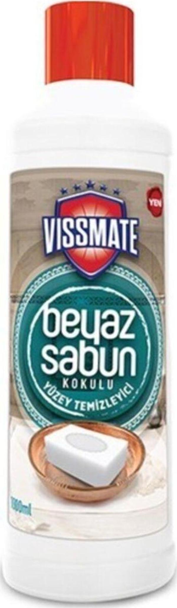 Vissmate Yüzey Temizleyici 1000 Ml Beyaz Sabun Kokulu-12'Li Koli - Image 1