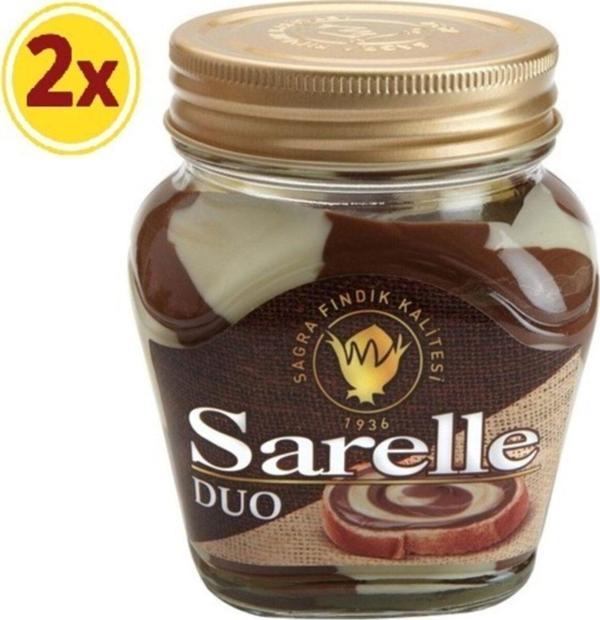 Sarelle Duo Kakaolu-Vanilyalı Fındık Kreması 350 Gr 2 Adet - Image 1