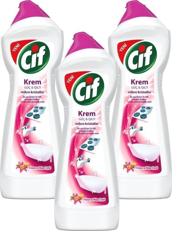 Cif Krem Frezya Ve Müge Çiçeği 500 Ml ( 3 Adet ) - Image 1