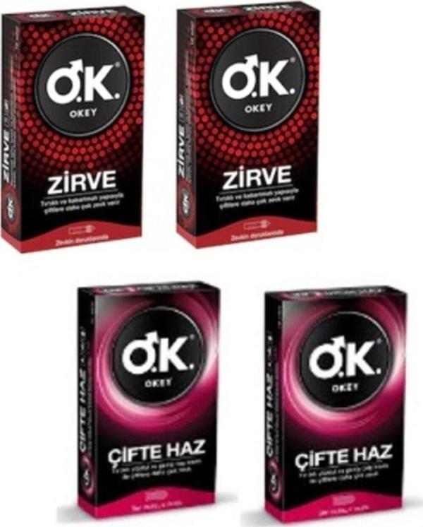 Okey Çifte Haz Ve Zirve Prezervatif 40 'Lı Ekonomik Paket - Image 1