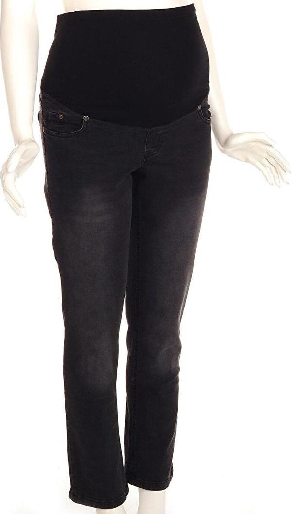 Overdo Hamile Denim Pantolon Düz Paça Gri S - Image 1