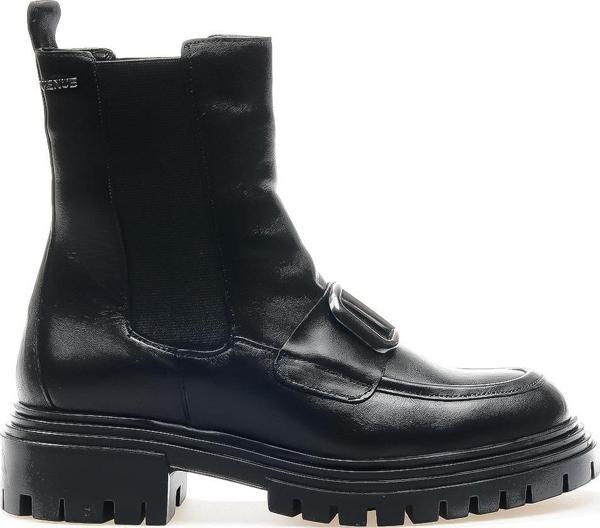 Venüs Kadın Hakiki Deri Toka Detaylı Loafer Günlük Bot (36-40) 24k 2253802k Z Siyah - Image 1