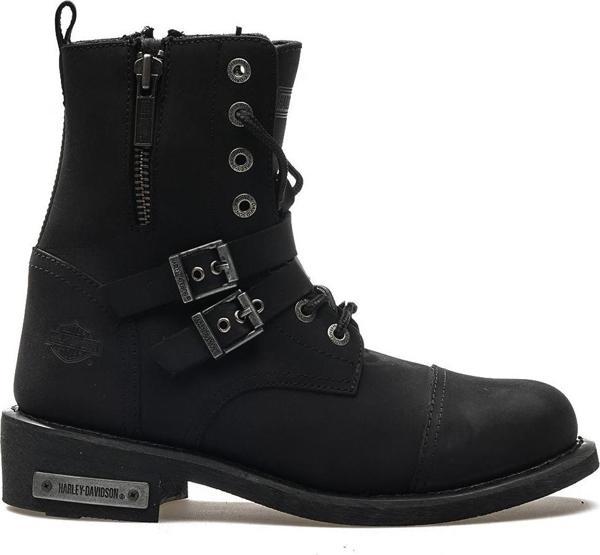 Harley Davidson Erkek Toka Detaylı Postal Günlük Bot (40-45) 22k Austin M Siyah Nubuk - Image 1