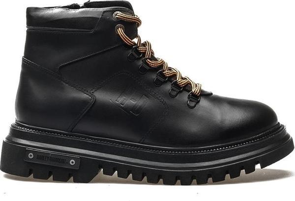 Harley Davidson Gımmelwald Hakiki Deri Erkek Postal Günlük Bot (40-45) 23k 021m100567 M Siyah - Image 1