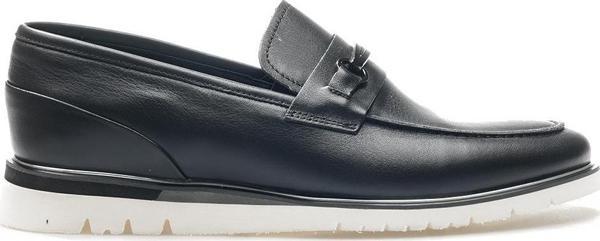 Yaşar Kaşlı Erkek Hakiki Deri Toka Detaylı Loafer Günlük Ayakkabı (40-44) 24k Ykö-19437 M Siyah - Image 1