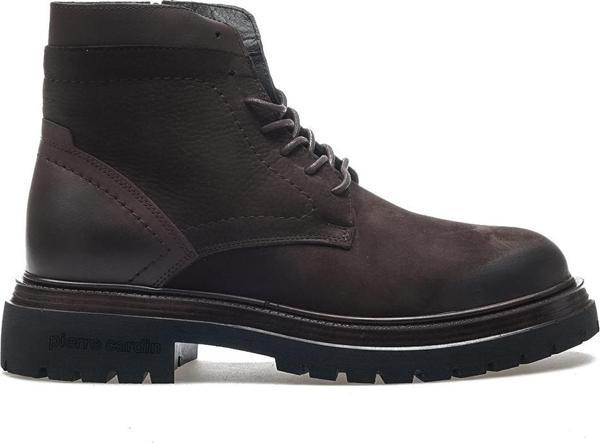 Pierre Cardin Erkek Hakiki Deri Casual Günlük Bot (40-44) 24k 77812 M Kahve Nubuk - Image 1