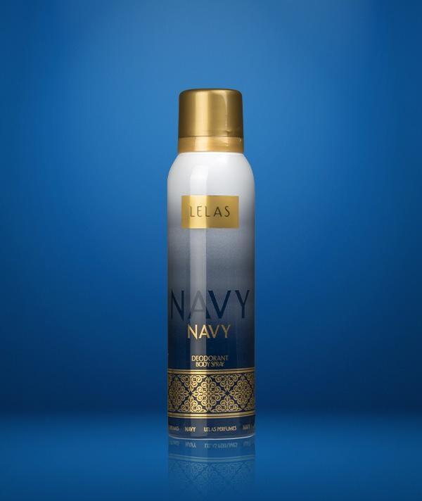Lelas 1159 Navy 150 ML Unisex Deodorant-Odunsu Çiçeksi Amber  - Image 1