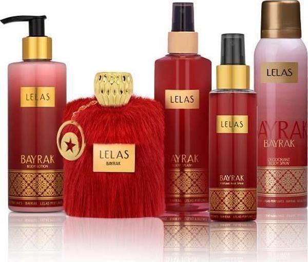 Lelas 1352 Bayrak Kırmızı Kutulu Hediyelik 5 Parça Unisex Parfüm Seti - Image 1