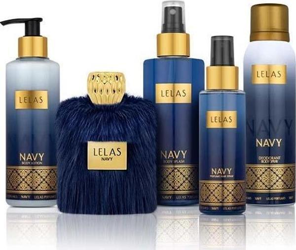 Lelas 1573 Navy Unisex Kırmızı Kutulu Hediyelik 5 Parça Unisex Parfüm Koleksiyonu - Image 1