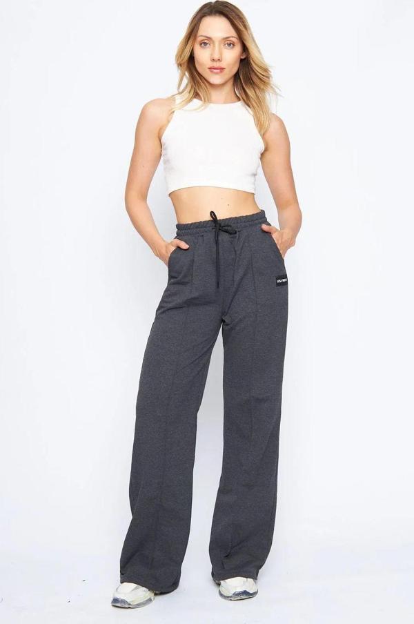 Lesa Wear Nervürlü Palazzo Pantolon Oversize Kesim - Image 1