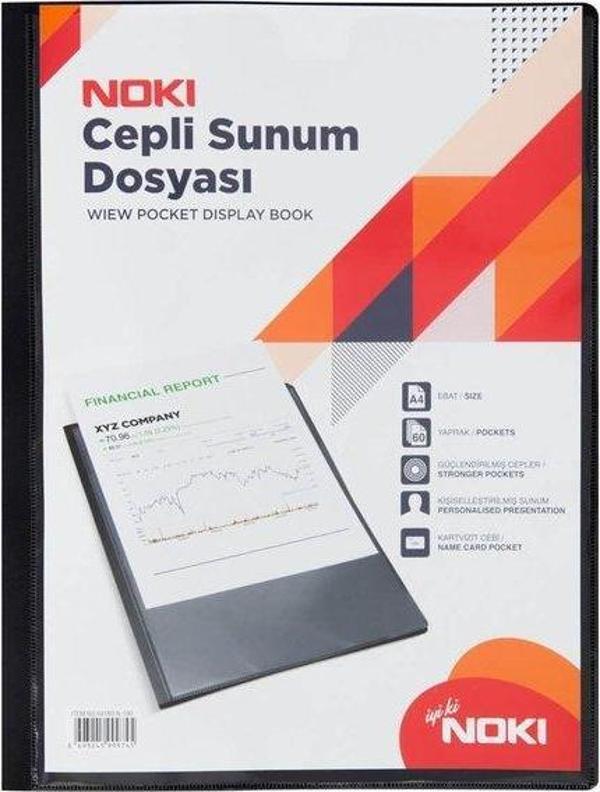 Noki Sunum Dosyası Cepli 60 Yaprak Beyaz - Image 1
