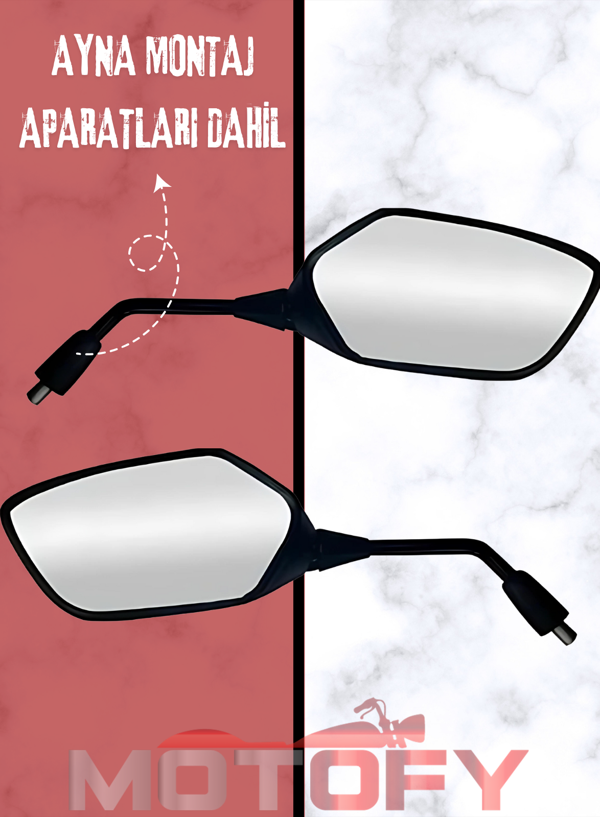 HONDA PCX 125 2018 - 2024 AYNA TAKIMI OEM (MONTAJ APARATLARI DAHİL) - Image 1