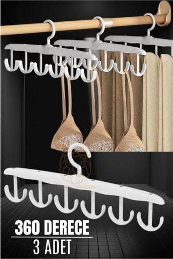 TransForMacion 3 LÜ Sütyen Askısı Dolap İçi Şal Kravat Kemer Çanta Askısı 721122 - Image 1