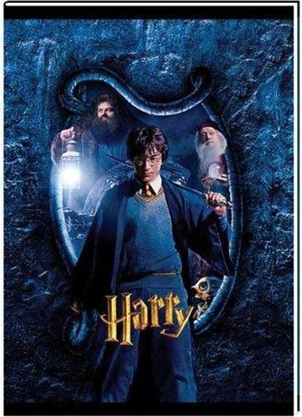 Harry Potter A4 40 Yp Çizgili Tel Dikişli Karton Kapak  Defter - Image 1