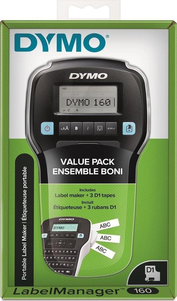 DYMO ETİKET MAKİNESİ LM 160P PROMOSYON SET 2142267 ( +3 ADET D1 ŞERİT) - Image 1