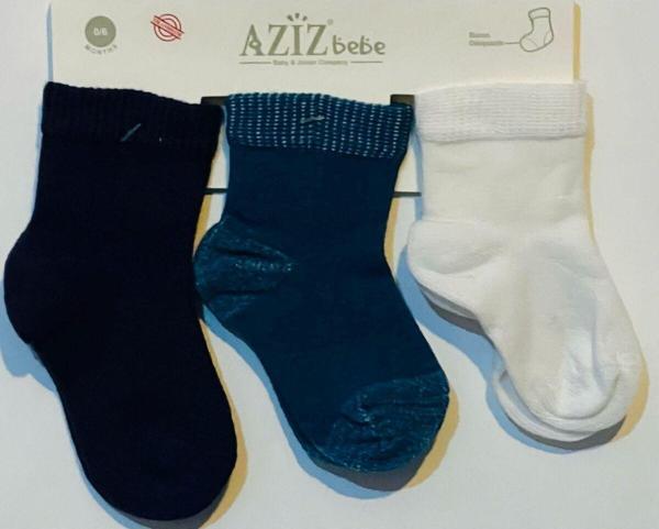 Aziz Bebe 3'Lü Çorap Unisex - Image 1