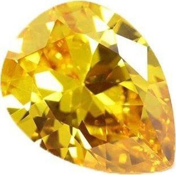 Armut Kesim Sentetik Taş 4x6mm 100 Adet Sarı - Image 1