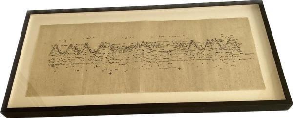 Asemic Sound Mappings Sergisi Asemik Resmi 31x66 cm 001 - Image 1