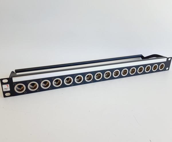 Argosy 16 Port Erkek Xlr Patchbay Panel DP-00-0016 - Image 1
