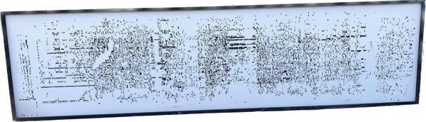 Asemic Sound Mappings Sergisi Asemik Resmi 62x244 cm 009 - Image 1