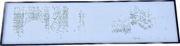 Asemic Sound Mappings Sergisi Asemik Resmi 62x244 cm 010 - Image 1