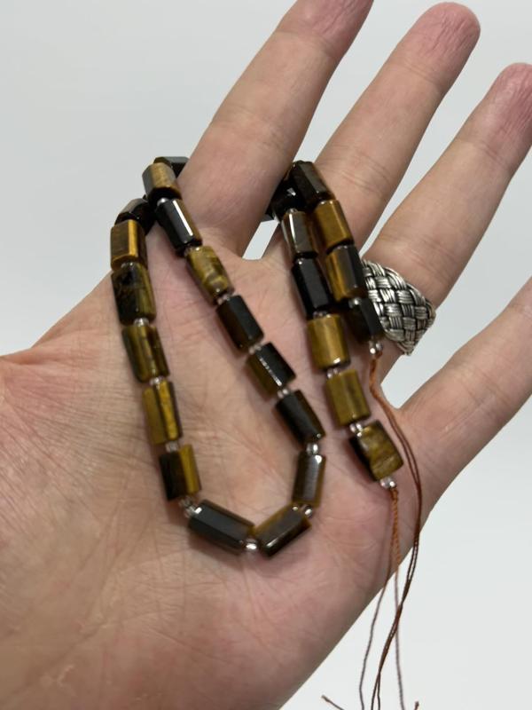 Silindir Faset Kesim Kaplangözü Taş Dizisi 7x10mm - Image 1