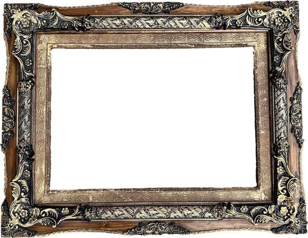 Dekoratif İşlemeli Ahşap Çerçeve 95x75cm 011 - Image 1