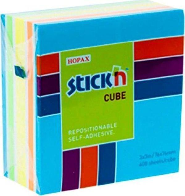 Hopax NotKğt.Stickn 76X76 Küp Blok 5 Np Mıx-B Renk 400Yp - Image 1